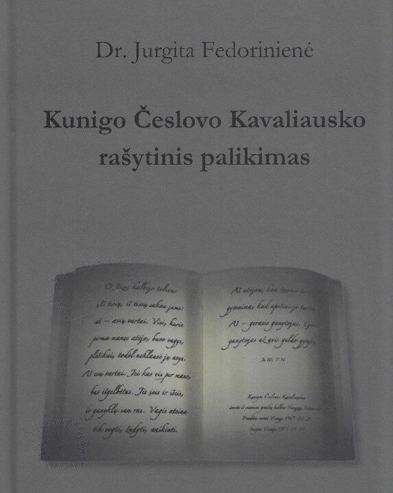 Kunigo Česlovo Kavaliausko rašytinis palikimas