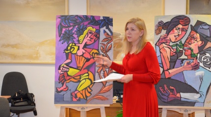 Kitoniško lietuvio akiai dailininko Rimvydo Pupelio (MUTA) tapybos darbų parodos atidarymas