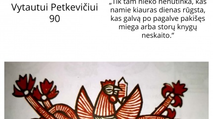 Rūdiškių bibliotekoje paminėtas Vytauto Petkevičiaus 90-metis