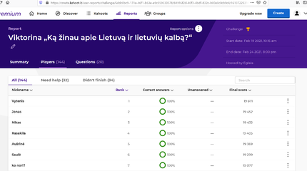 1, 2, 3... skelbiam viktorinos „Ką žinau apie Lietuvą ir lietuvių kalbą?“ nugalėtoją!
