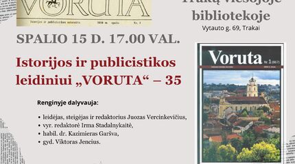 Vakaras, skirtas leidinio „Voruta“ 35-mečiui Trakų viešojoje bibliotekoje